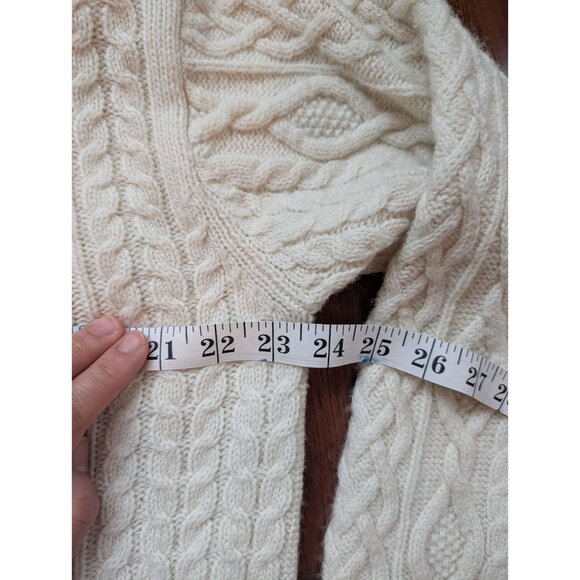 MUJI 100% Wool Cable Knit Sweater – Size XL (fits size M for oversize look) - Picture 6 of 9